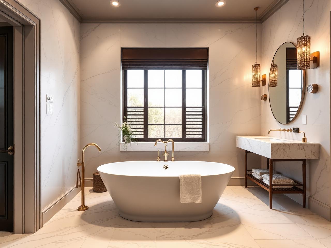 Luxury bathroom remodel in Glen Ellyn IL